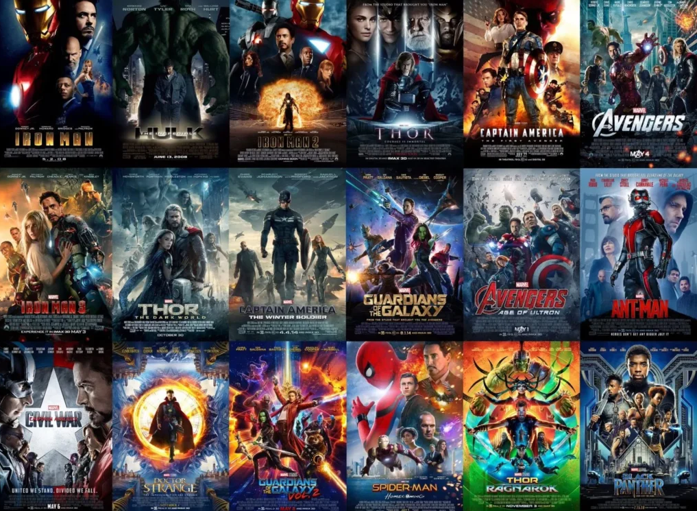 ترتيب أفلام مارفل Marvel Cinematic Universe